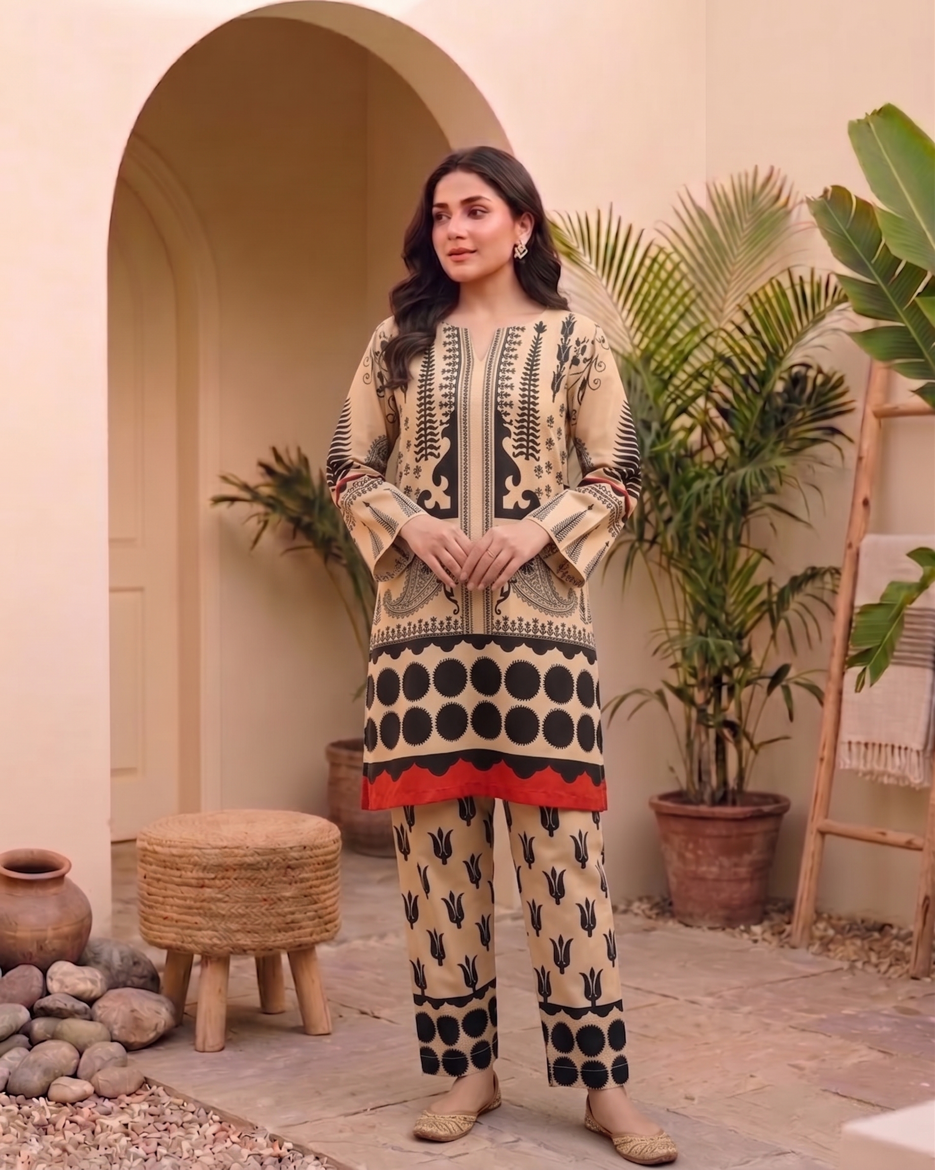 2-piece-printed-beige-article-5 (3) 2 Piece Printed Beige Suit Article 5