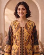 2 Piece Printed Mustard Suit Article 4