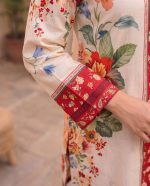 2 Piece Printed Beige Suit – Article 21 Print Detail