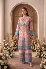 2 Piece Printed Light Pink Suit Article 17