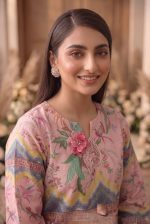 2 Piece Printed Light Pink Suit – Article 17 Front View