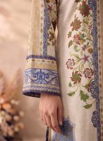 2 Piece Printed White Suit – Article 18 Print Detail