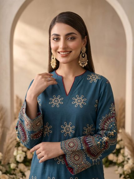 Tamima 2 Pieces Embroidered Cordset Pakistani Article 1
